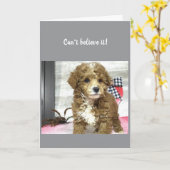 **40e** VERJAARDAG WENSEN VAN EEN SCHATTIGEE PUPPY Kaart (Gele Bloem)