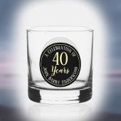 40e verjaardag whisky glas