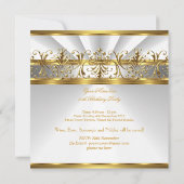 40e verjaardag White Gold Silver Heels Kaart (Achterkant)