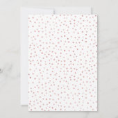 40e verjaardag - White Rose Gold Kaart (Achterkant)