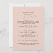 40e verjaardag wijn-thema reisschema op achterkant kaart (Achterkant)