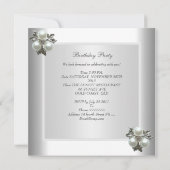 40e verjaardag Witte pearl Diamond Jewel Kaart (Achterkant)