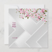 40e verjaardag Witte roze bloesem 2 Kaart (Achterkant)