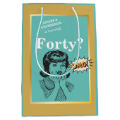 40e verjaardag 🎁 Woman's Funny Medium Cadeauzakje (Voorkant)