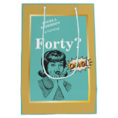 40e verjaardag 🎁 Woman's Funny Medium Cadeauzakje (Achterkant)