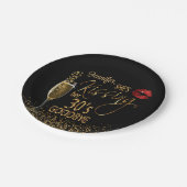 40e verjaardag - Ze kust haar 30's vaarwel Papieren Bordje (Gekanteld)