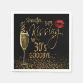 40e verjaardag - Ze kust haar 30's vaarwel Servet (Voorkant)