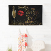 40e verjaardag - Ze kust haar 30's vaarwel Spandoek (Insitu)