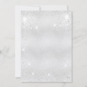 40e verjaardag zilveren gouden glitter kaart (Achterkant)