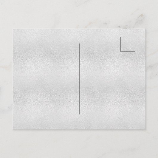 40e verjaardag zilverglitter gladstrijk uitnodiging briefkaart (Achterkant)