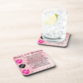 40e verjaardag - Zuster gedicht Drankjes Onderzetter (Rechterzijde)