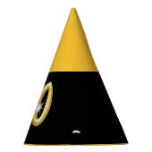 40e verjaardag zwart goud feesthoedjes (Rechts)