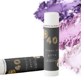 40e verjaardag zwart goud luipaard print party