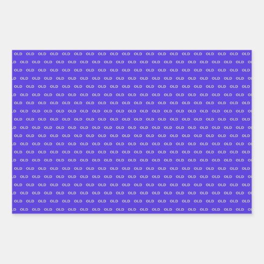 40e verjaardag zwart grappig old veertig inpakpapier vel (Voorkant 3)