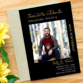 40e verjaardag zwart kaart