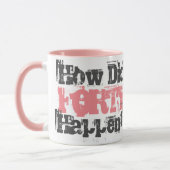 40e verjaardagscadeau. Hoe is veertig gebeurd? Mok (Links)