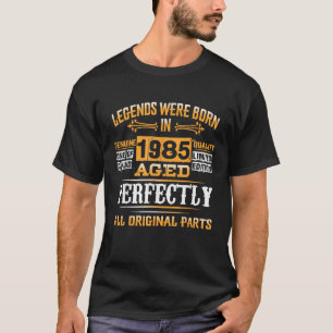 40e Verjaardagscadeau  legende geboren in 1985 40 T-shirt