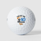 40e verjaardagscadeau voor zoon Funny Cool op maat Golfballen (Voorkant)