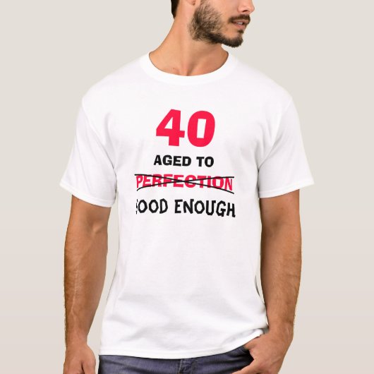 40e Verjaardagscadeaus voor Mannen T Shirt (Voorkant)