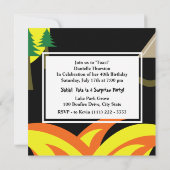 40e verjaardagsfeest en Marshmallow Toast Kaart (Achterkant)