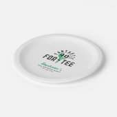 40e verjaardagsfeest Fantastisch voor-T-shirt wit Papieren Bordje (Gekanteld)