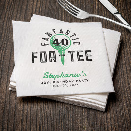 40e verjaardagsfeest Fantastisch voor-T-shirt wit Servet