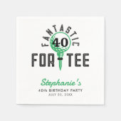 40e verjaardagsfeest Fantastisch voor-T-shirt wit Servet (Voorkant)