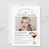 40e verjaardagsfeest Foto Espresso Martini Kaart (Voorkant)