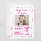 40e verjaardagsfeest Foto Espresso Martini Kaart (Voorkant)