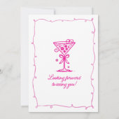 40e verjaardagsfeest Foto Espresso Martini Kaart (Achterkant)