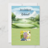 40e Verjaardagsfeest Foto Golf Kaart (Achterkant)