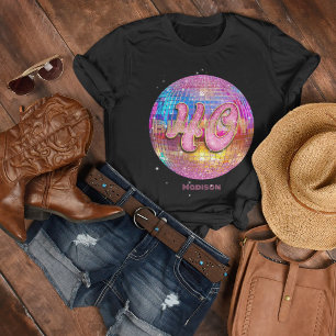 40e Verjaardagsfeest Goud Roze Glitters Disco Bal T-shirt