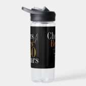 40e verjaardagsfeest juicht bier zwart goud waterfles (Rechts)