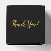 40e verjaardagsfeest zwart goud bedankt bedankdoosjes (Bovenkant)