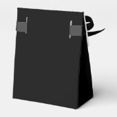 40e verjaardagsfeest zwart goud dank je naam bedankdoosjes (Achterkant)