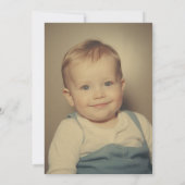 40e verjaardagsfeest zwart goud foto kaart (Achterkant)