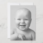 40e verjaardagsfeest zwart wit foto kaart (Achterkant)