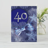 40e verjaardagsfeestdag hoofdartikel CUSTOMIZE Kaart (Staand voorkant)