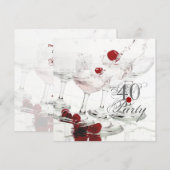 40e verjaardagsfeestdag hoofdartikel CUSTOMIZE Kaart (Voorkant / Achterkant)