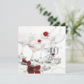40e verjaardagsfeestdag hoofdartikel CUSTOMIZE Kaart (Staand voorkant)
