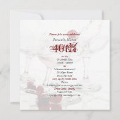 40e verjaardagsfeestdag hoofdartikel CUSTOMIZE Kaart (Achterkant)