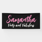 40e Verjaardagsfeestdecor, esthetische verjaardag Spandoek (Horizontaal)