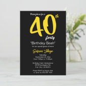 40e verjaardagsfeestje | Aanpassen Kaart (Staand voorkant)