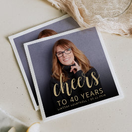 40e verjaardagsfeestje foto proost servet