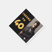 40e verjaardagsfeestje fotogouden bedriegers man m servet (Hoek)