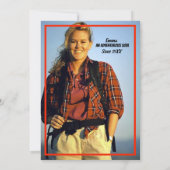 40e verjaardagsfeestje gepersonaliseerde foto kaart (Achterkant)