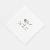 40e verjaardagsfeestje golfthema bewerkbaar servet (Hoek)