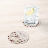 40e verjaardagsfeestje pompoen Wildflower Custom Kartonnen Onderzetters (Insitu)