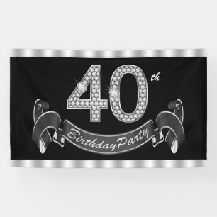 40e verjaardagsfeestje spandoek