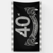 40e verjaardagsfeestje spandoek (Verticaal)